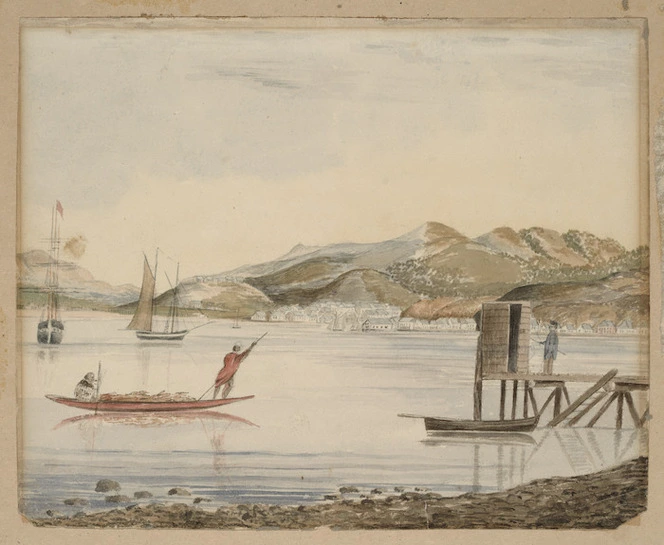 [Gold, Charles Emilius?], 1809-1871 :[Wellington Harbour. Between 1851 and 1858]