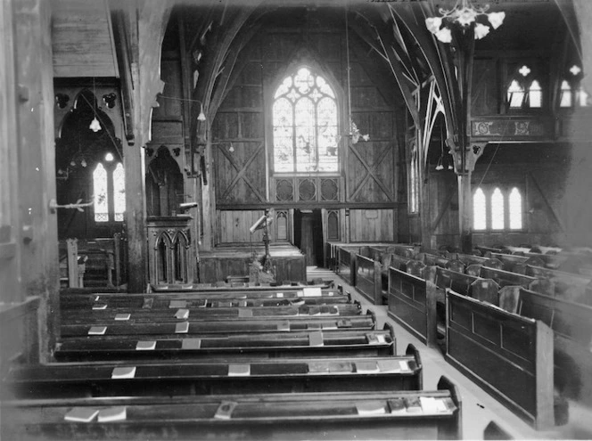 Interior of St Paul's Pro-Cathedral Church on Mulgrave Street, Thorndon