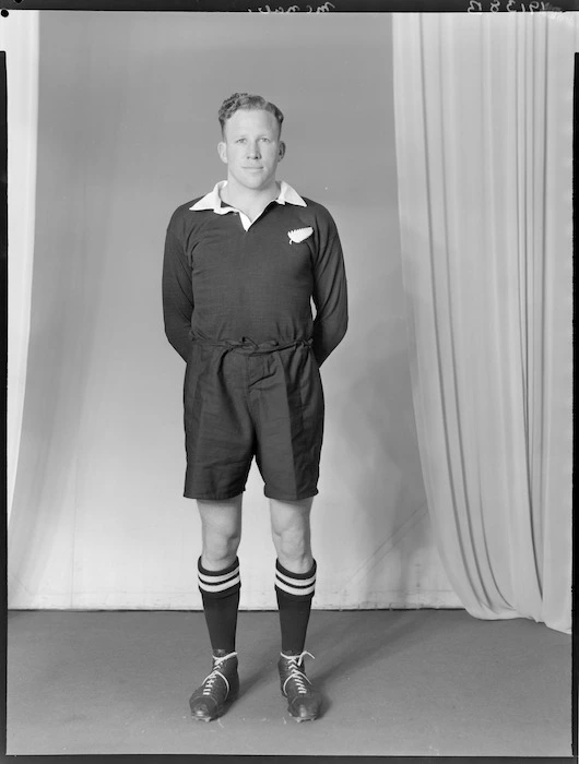 J McNab, member of the All Blacks, New Zealand representative rugby union team