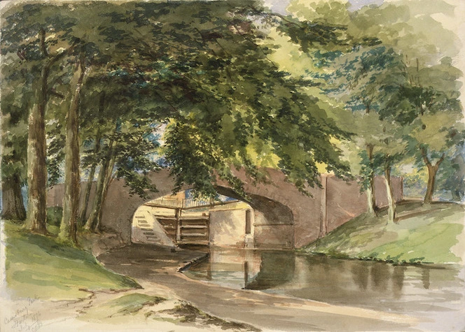 Barraud, Charles Decimus, 1822-1897 :Cassiobury Park, Herts., C. D. B., July 1876