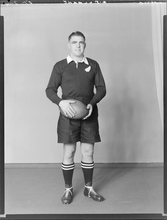 Ian Clarke, member of the All Blacks, New Zealand representative rugby union