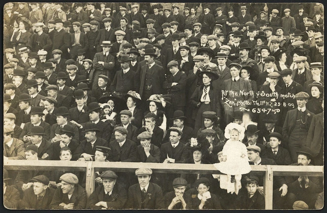 Crowd at the North vs South match, Athletic Park, Wellington - Photograph taken by Zak