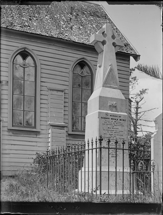 Grave of Tamati Waka Nene, at Christ Church, Russell, Bay of Islands