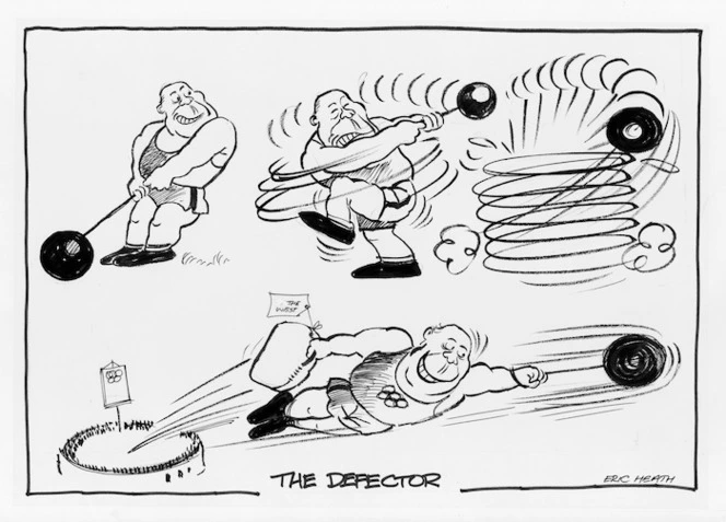 Heath, Eric Walmsley 1923-:The Defector. The Dominion, 22 August 1980.