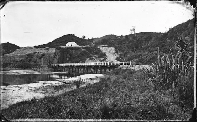 Whangamarino bridge and house