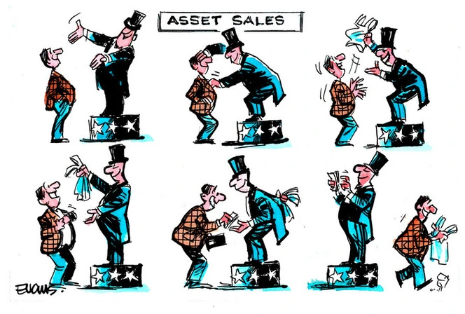 Evans, Malcolm Paul, 1945- :'Asset Sales' 05 March 2013