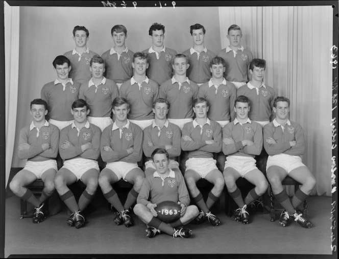 Onslow College, Wellington, 1st XV rugby team of 1963