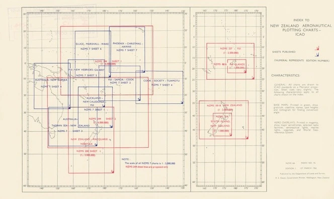 Index to New Zealand aeronautical plotting charts - ICAO [electronic resource].