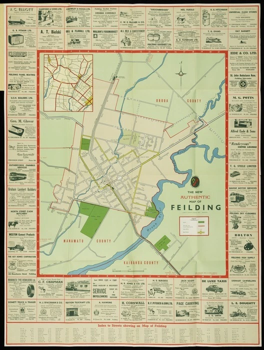The new authentic map of Feilding