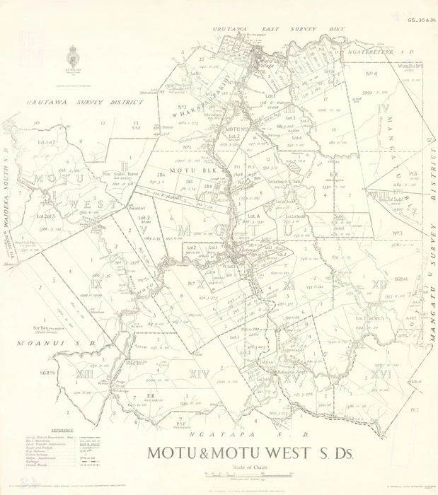 Motu & Motu West SDs [electronic resource] / A.W. Hampton, delt., October 1937.