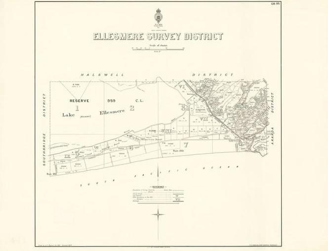 Ellesmere Survey District [electronic resource] / drawn by A.L. Haylock, Oct. 1896.