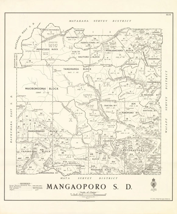 Mangaoporo S.D. [electronic resource] / drawn by W.J. Burton; 1941.