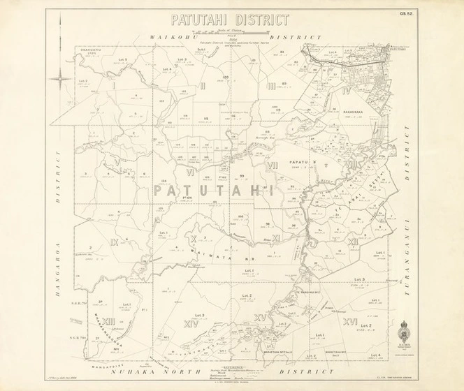Patutahi District [electronic resource] / J.F. Berry delt., Oct. 1926.
