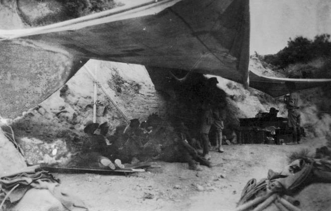 New Zealand soldiers at Gallipoli, Turkey