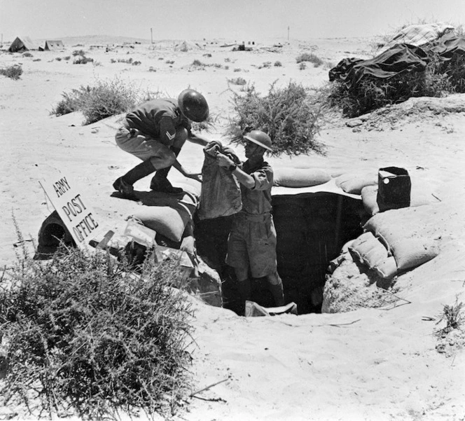 British Army post office in the Western Desert, North Africa