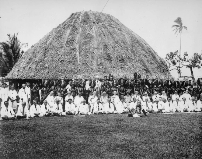Tattersall, Alfred James, 1866-1951 :Representatives of the Samoan Parliament, Western Samoa