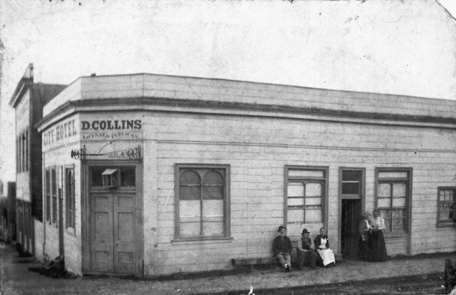 Exterior view of the City Hotel on the corner of Princes and Camp Streets, Charleston