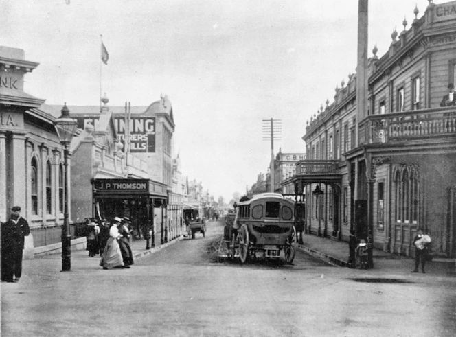 Sorrell, Charles, 1855-1932 :Photograph of Emerson Street, Napier