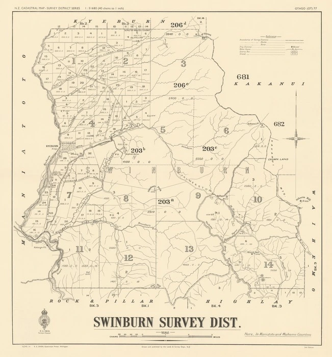 Swinburn Survey Dist. [electronic resource].