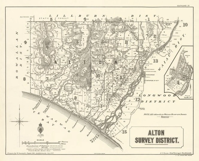 Alton Survey District [electronic resource] / drawn by W. Deverell, Septr. 1901.