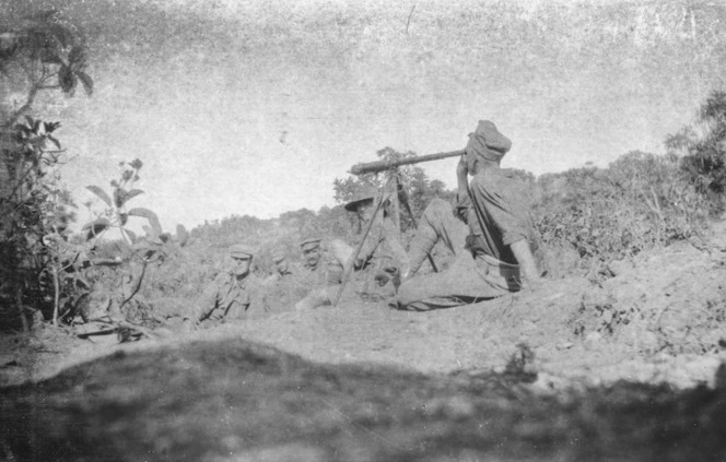 Soldier watching a bomardment, Gallipoli, Turkey