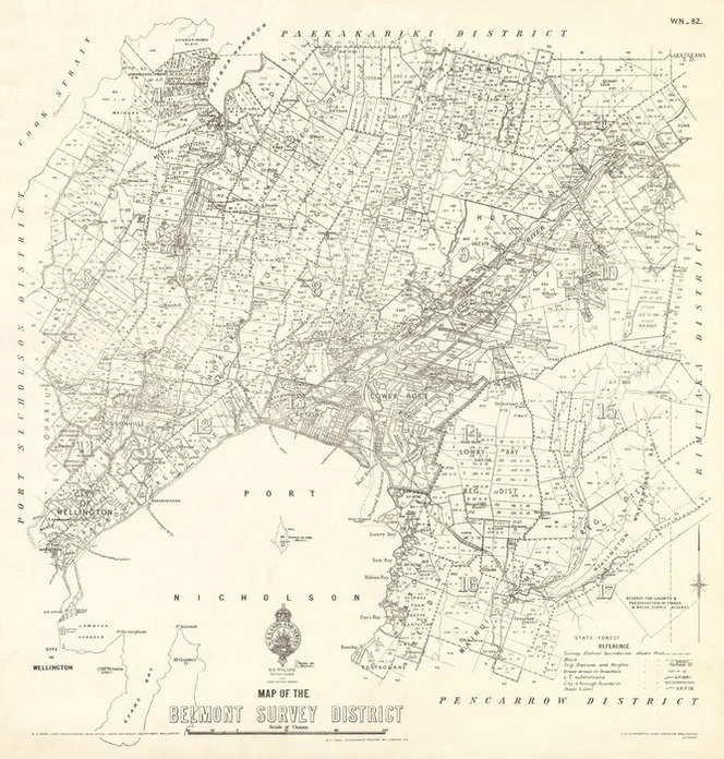 Map of the Belmont Survey District [electronic resource].