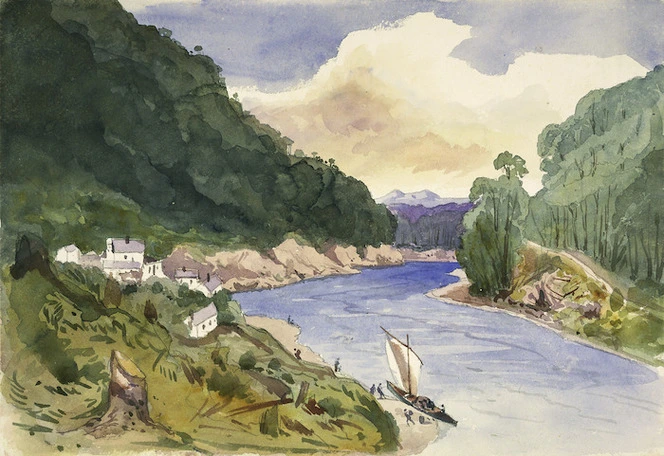 [Fox, William] 1812-1893 :Cobden Coal mine. Grey River. [1872]