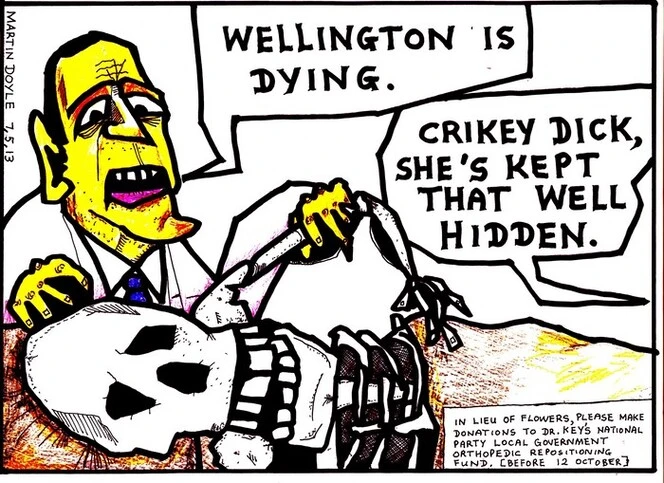Doyle, Martin, 1956- :[Wellington is dying]. 7 May 2013
