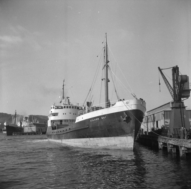 Ship Golden Bay in Wellington Harbour