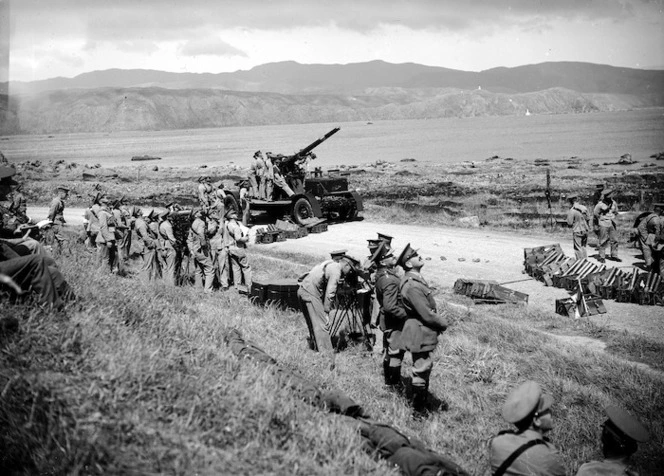 Military personnel training at Fort Dorset in Wellington