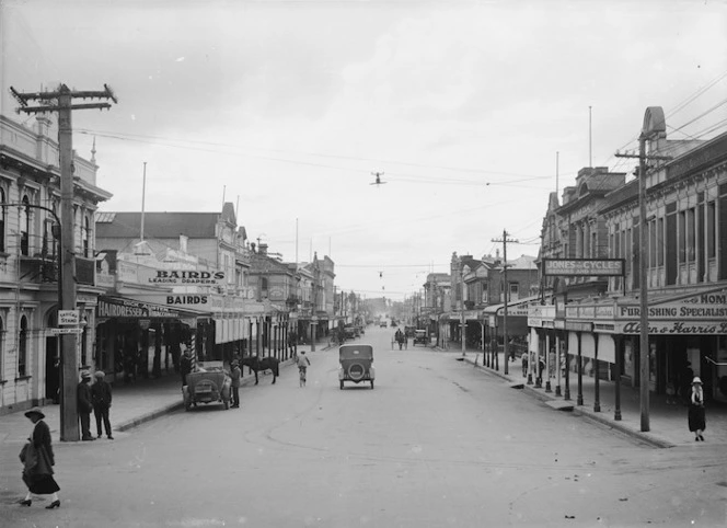 Looking along Heretaunga Street, Hastings