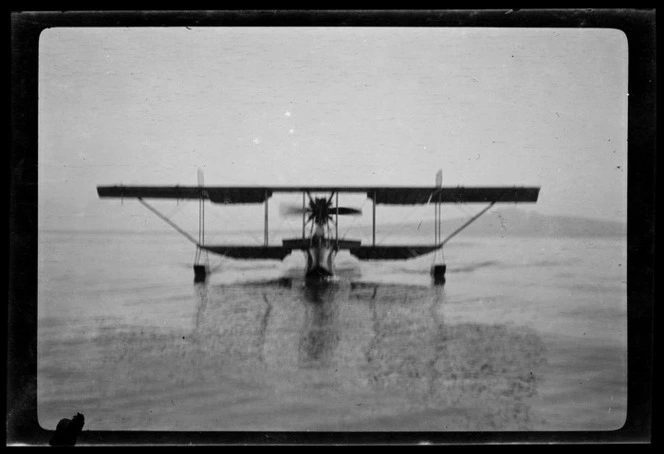 Rotary engined flying boat