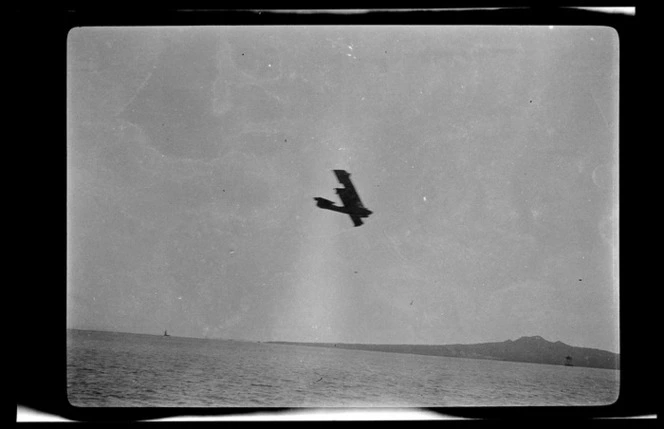 Aircraft over water at Kohimarama, Auckland