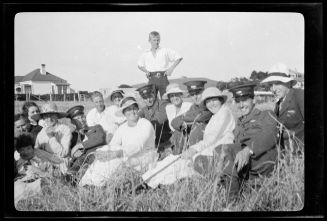 Group of people at St Heliers, Auckland