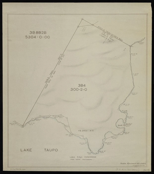 Te Kanawa, J, fl 1958 :[Kawakawa Point, Lake Taupo, Section 3B4] [copy of ms map]. J Tekanawa, 12.6.1958