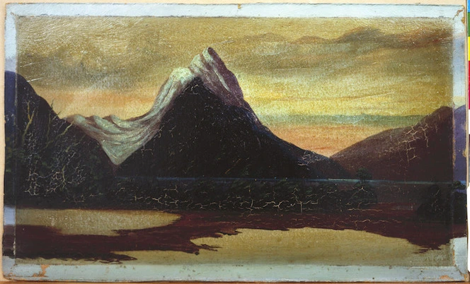 [Garratt, Henry Thomas] 1875-1953 :Mitre Peak, Milford Sound [ca 1910] / [De Ritz]