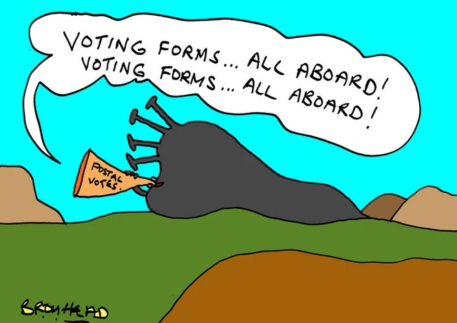 Bromhead, Peter, 1933-:"Voting forms...All aboard!..." 30 September 2013