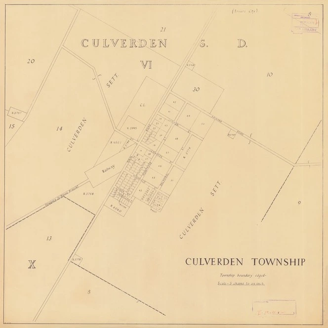 Culverden township [electronic resource] / H.W. Jul. '50.
