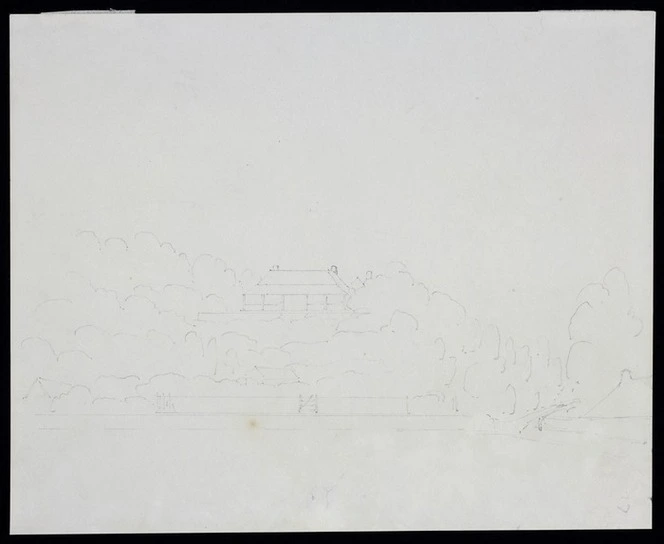 Wynyard, Robert Henry, 1802-1864 :[Mr Blackett's residence, Auckland Harbour. 1852]