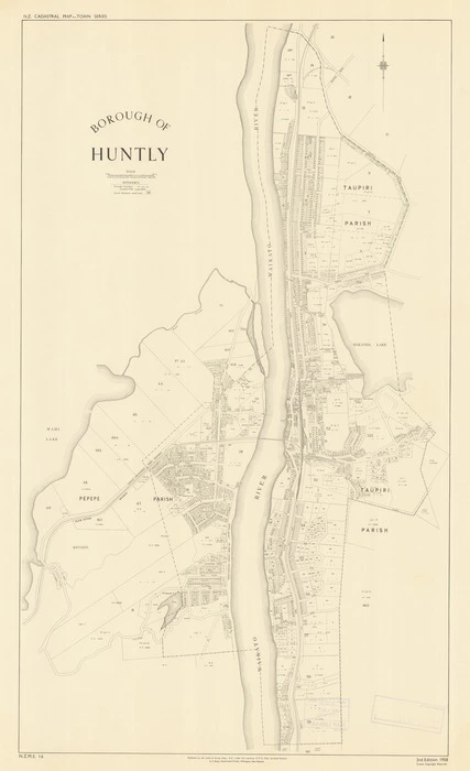 Borough of Huntly [electronic resource] / drawn by E.v.B. Chapman, 1924 : revised by G.R. Crocker Sept. 1958.