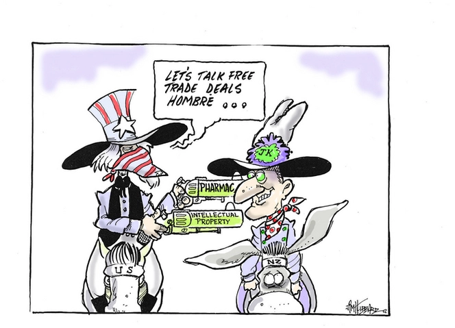 Hubbard, James, 1949- :"Let's talk free trade deals hombre..." 22 October 2013