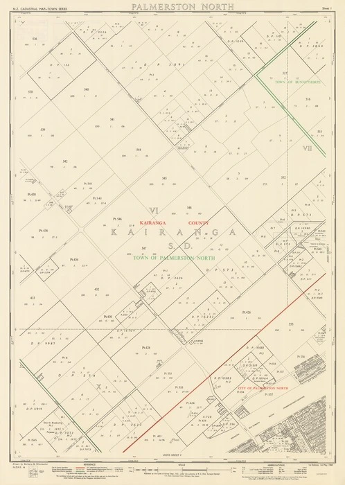 Palmerston North [electronic resource] / drawn by Barbara M. Winchester.