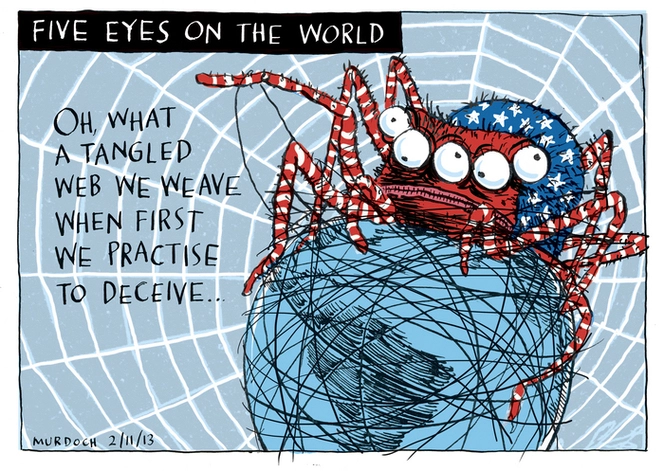 Murdoch, Sharon Gay, 1960- :Five eyes on the world. 2 November 2013