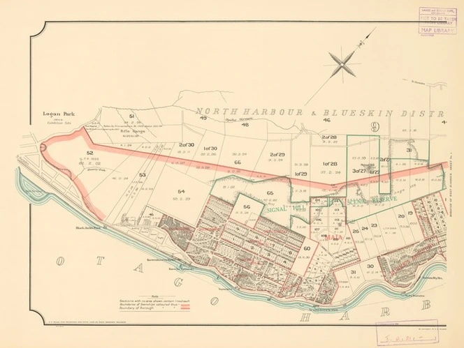 Map of the Borough of West Harbour [electronic resource] drawn by S.A. Park, May 1924.