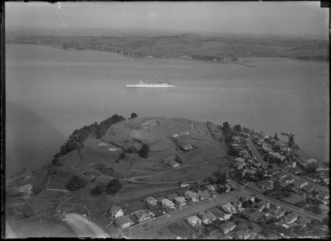 Ship, Awatea, and North Head, Devonport, Auckland