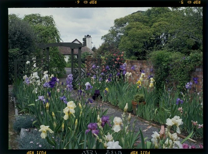 View of the Garden at `Woodleigh Farm,' a house near Marton, Rangitikei District, Manawatu-Wanganui Region