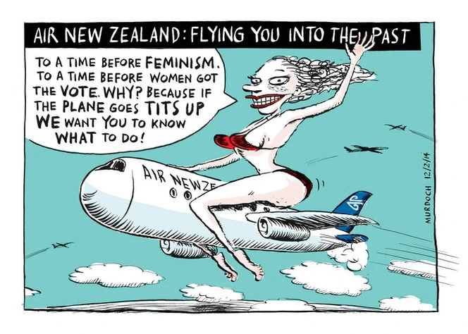 Murdoch, Sharon Gay, 1960- :Air New Zealand flying you into the past. 12 February 2014