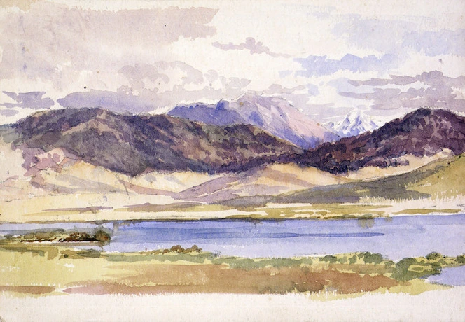 [Barraud, Charles Decimus] 1822-1897 :[Lake Howowhenua?. 1857 or earlier].
