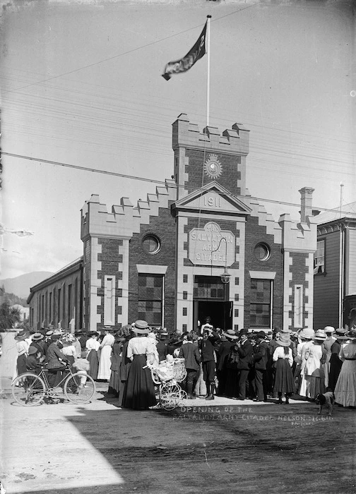 Opening of the Salvation Army citadel in Nelson