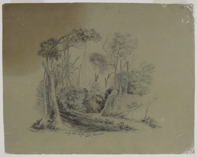 [King, Martha] 1803?-1897 :As you enter St John's Wood, Wanganui, April 6, 1848.